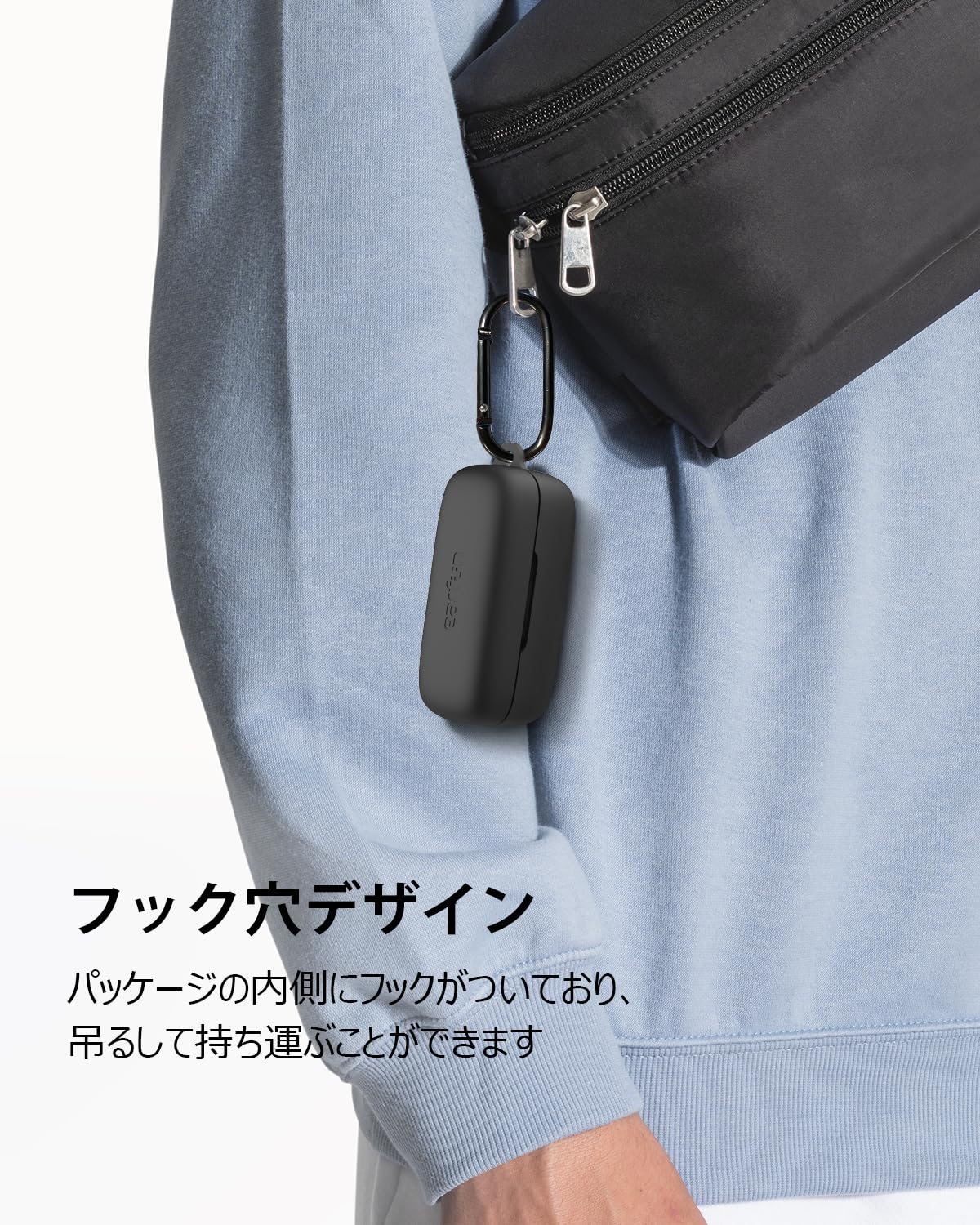 ⭐️For EarFun Free Pro 3ケース保護カバー　カラビナ　ブルー Amazon | 【EarFun正規品】For EarFun Free Pro 3ケース保護カバー